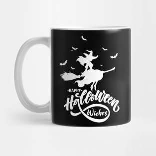 Happy Halloween Beauty Witch Flying Broom Mug